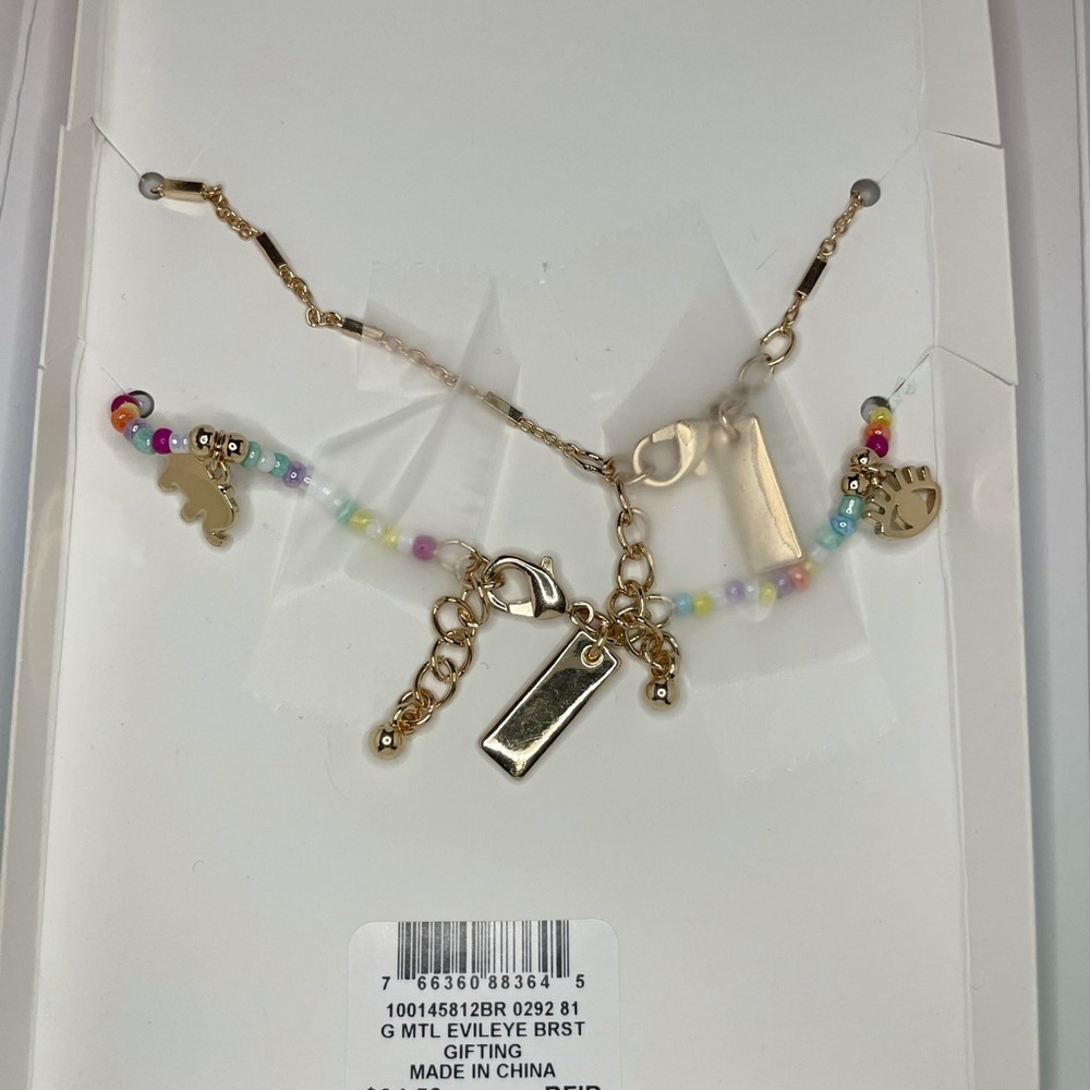 INC International Concepts Evil Eye Mixed Bead and Charms 2 Pc Bracelet Set - Picture 10 of 15